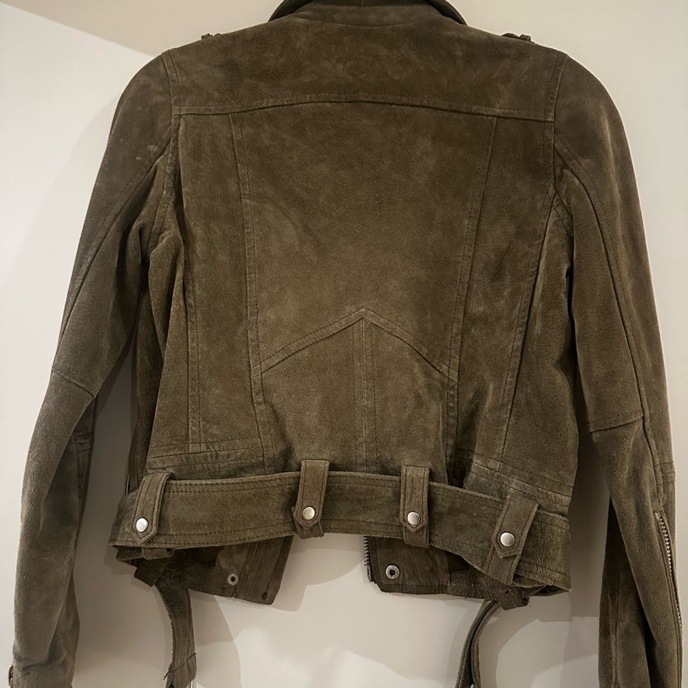Women's Olive Suede Jacket